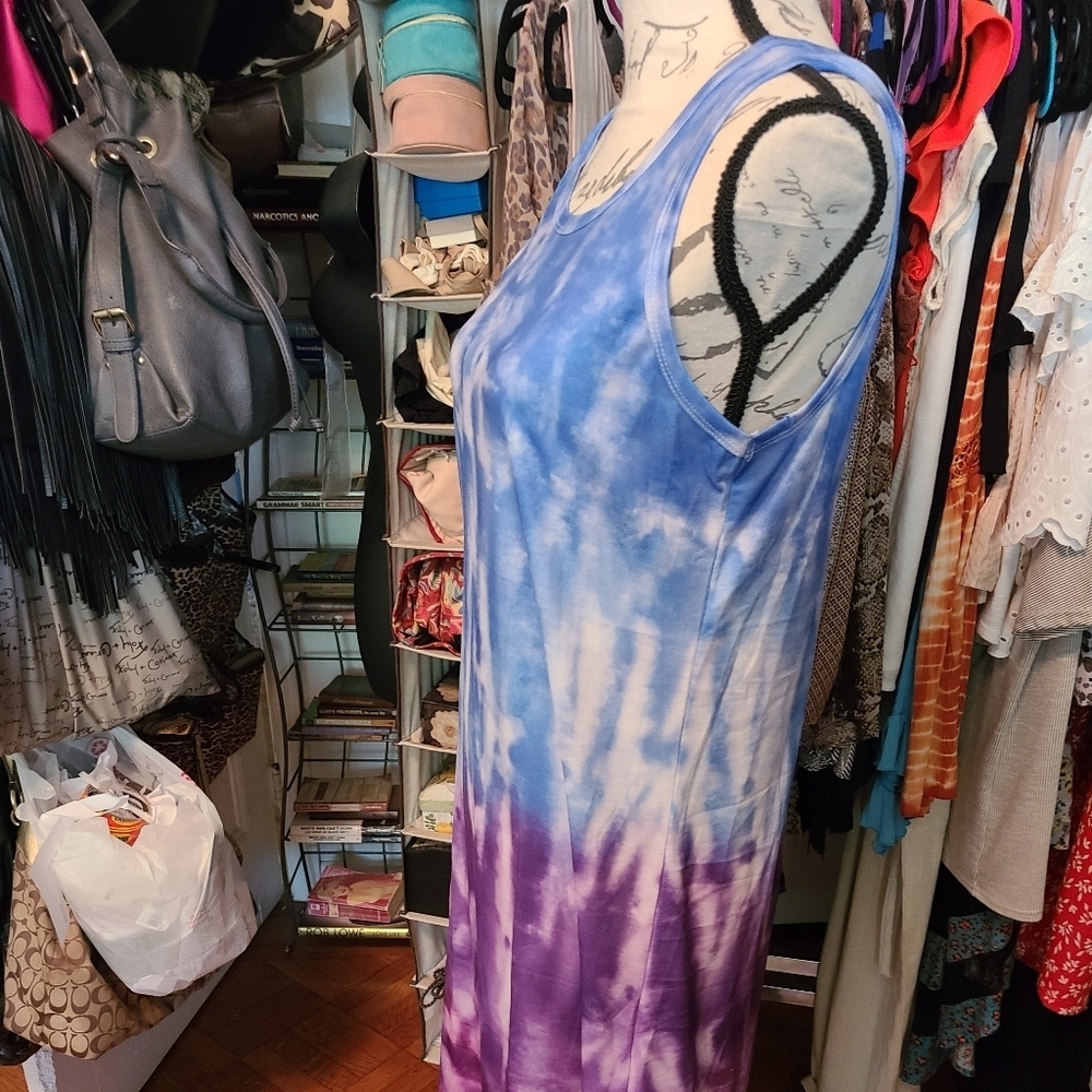 Tye dye summer dress new sz small - Picture 2 of 5